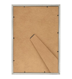 Collage de cadres photo 3 pcs de table Argenté 15x21 cm MDF