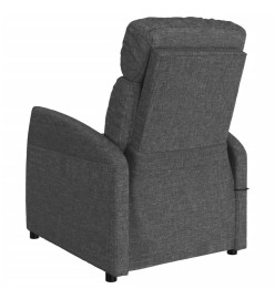 Fauteuil de massage inclinable Gris foncé Tissu