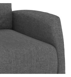 Fauteuil de massage inclinable Gris foncé Tissu