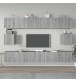 Ensemble de meubles TV 6 pcs Sonoma gris Bois d'ingénierie