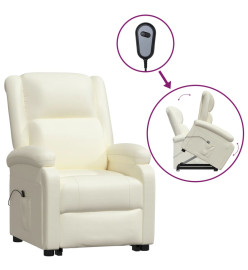 Fauteuil Crème Similicuir