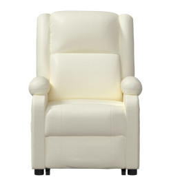 Fauteuil Crème Similicuir