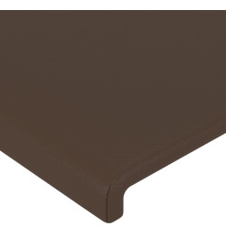 Tête de lit Marron 100x5x78/88 cm Similicuir