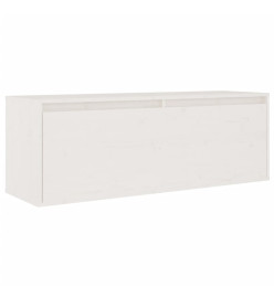 Meubles TV 2 pcs Blanc Bois massif de pin