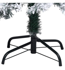 Arbre de Noël artificiel pré-éclairé et boules vert 210 cm PVC