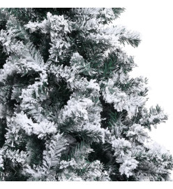 Arbre de Noël artificiel pré-éclairé et boules vert 150 cm PVC