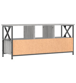 Meuble TV sonoma gris 102x33x45 cm bois d'ingénierie et fer