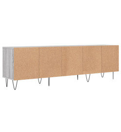 Meuble TV sonoma gris 150x30x44,5 cm bois d'ingénierie