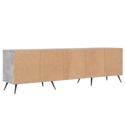 Meuble TV gris béton 150x30x44,5 cm bois d'ingénierie