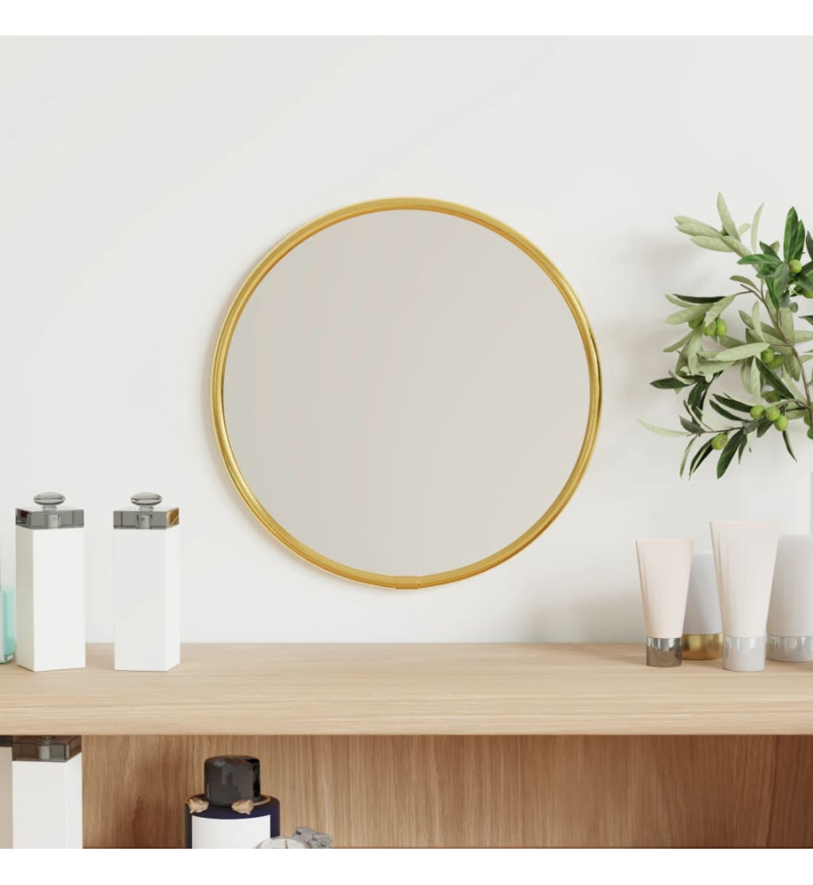 Miroir mural Doré Ø 20 cm Rond