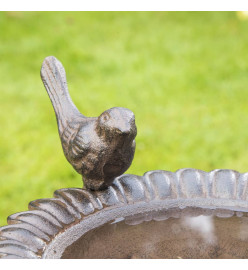 HI Fontaine pour oiseaux Fonte Marron