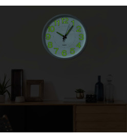 Horloge murale lumineuse Blanc 30 cm