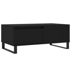 Table basse Noir 90x50x36,5 cm Bois d'ingénierie