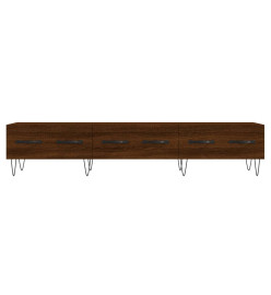 Meuble TV chêne marron 150x36x30 cm bois d'ingénierie