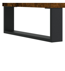 Meuble TV chêne fumé 102x36x50 cm bois d'ingénierie