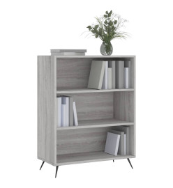 Bibliothèque sonoma gris 69,5x32,5x90 cm bois d'ingénierie