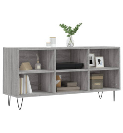 Meuble TV sonoma gris 103,5x30x50 cm bois d'ingénierie