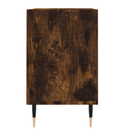 Meuble TV chêne fumé 69,5x30x50 cm bois d'ingénierie