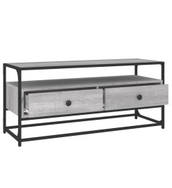 Meuble TV sonoma gris 100x35x45 cm bois d'ingénierie