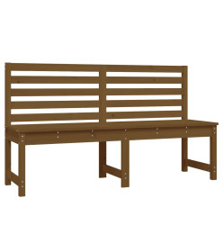 Banc de jardin marron miel 157,5 cm bois de pin massif