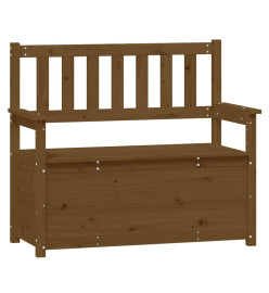 Banc Marron miel 112,5x51,5x96,5 cm Bois de pin massif