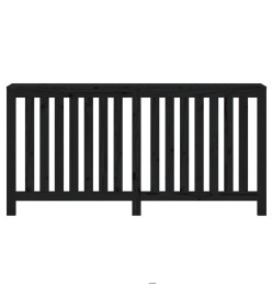 Cache-radiateur Noir 169x19x84 cm Bois massif de pin