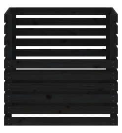 Composteur Noir 80x80x78 cm Bois massif de pin