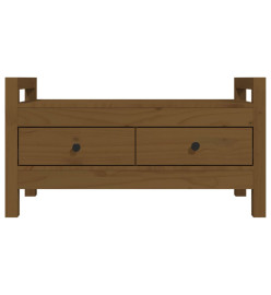 Banc d'entrée Marron miel 80x40x43 cm Bois de pin massif