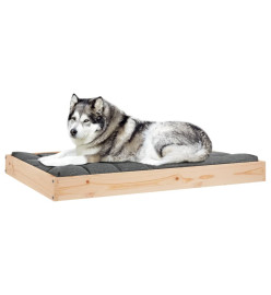 Lit pour chien 101,5x74x9 cm Bois de pin solide