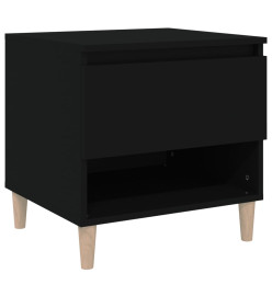 Table de chevet Noir 50x46x50 cm Bois d’ingénierie