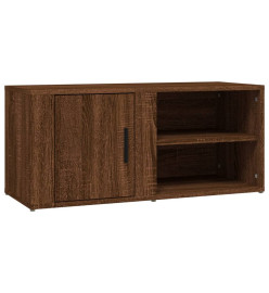 Meuble TV Chêne marron 80x31,5x36 cm Bois d'ingénierie