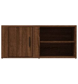 Meuble TV Chêne marron 80x31,5x36 cm Bois d'ingénierie