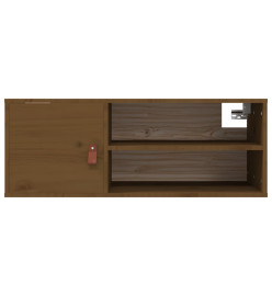 Armoires murales 2 pcs Marron miel 80x30x30 cm Pin massif