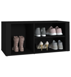 Armoire à chaussures Noir 100x35x45 cm Bois d'ingénierie