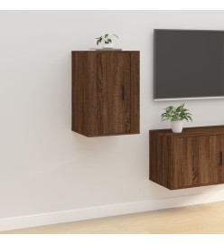 Meubles TV muraux 2 pcs Chêne marron 40x34,5x60 cm