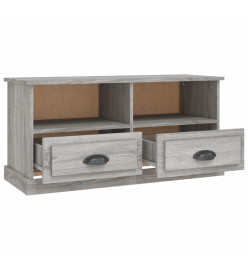 Meuble TV sonoma gris 93x35,5x45 cm bois d'ingénierie