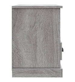 Meuble TV sonoma gris 80x35x50 cm bois d'ingénierie