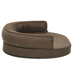 Matelas de lit ergonomique pour chien 75x53 cm Aspect de lin