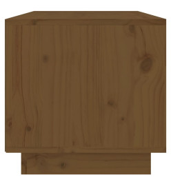 Meuble TV Marron miel 60x35x35 cm Bois de pin massif