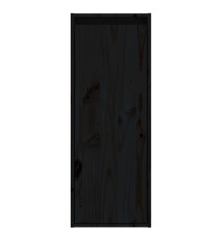 Armoire murale Noir 30x30x80 cm Bois de pin massif