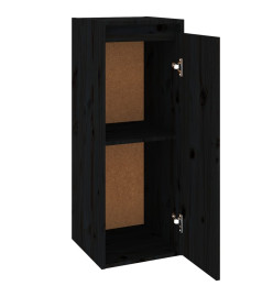 Armoire murale Noir 30x30x80 cm Bois de pin massif