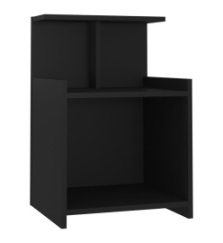 Table de chevet Noir 40x35x60 cm Aggloméré