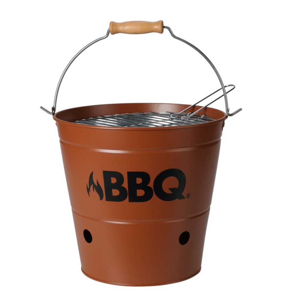 ProGarden Seau à barbecue BBQ 26 cm orange foncé