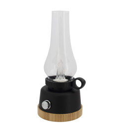 Eurotrail Lampe de camping à LED Wind bambou noir