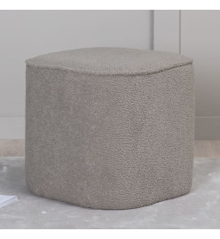 Venture Home Pouf Piff 44x44x41 cm Teddy Gris