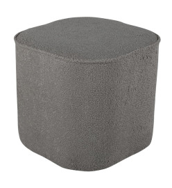 Venture Home Pouf Piff 44x44x41 cm Teddy Gris