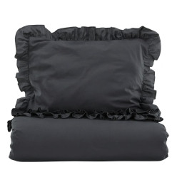 Venture Home Parure de lit Levi 200x150 cm Coton Anthracite