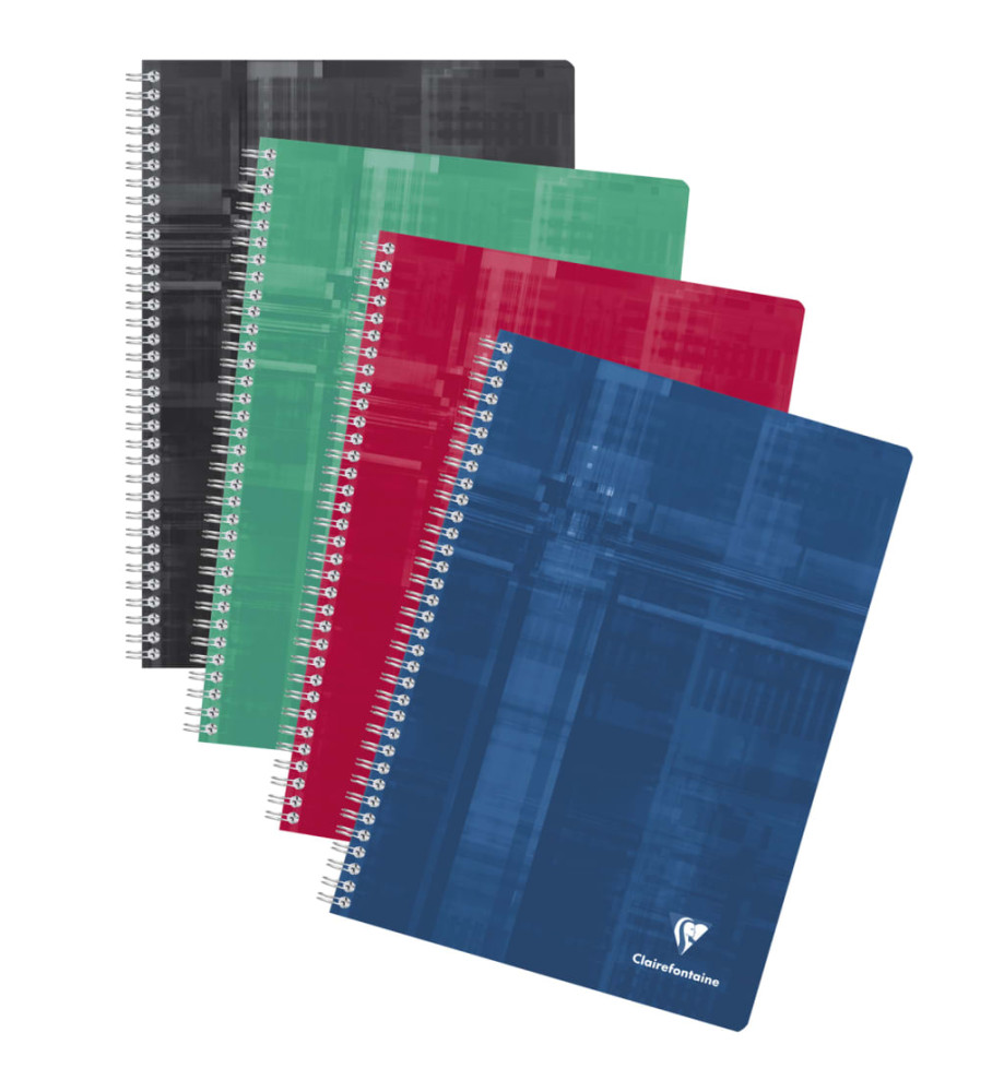 Clairefontaine Cahiers à reliure spiralée A4 90 Feuilles carrées 5 pcs