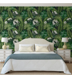 DUTCH WALLCOVERINGS Papier peint Eden Noir et vert foncé