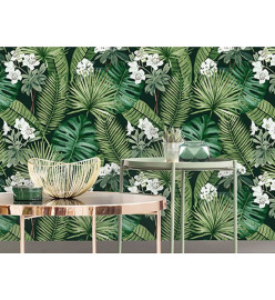 DUTCH WALLCOVERINGS Papier peint Eden Noir et vert foncé